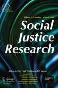 Social Justice Research 1/2011