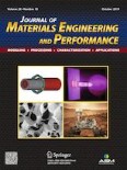 Journal of Materials Engineering and Performance 10/2019