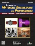 Journal of Materials Engineering and Performance 2/2019