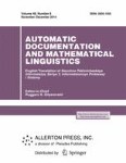 Automatic Documentation and Mathematical Linguistics 6/2014