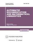 Automatic Documentation and Mathematical Linguistics 1/2018