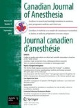 Canadian Journal of Anesthesia/Journal canadien d'anesthésie 9/2011