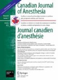 Canadian Journal of Anesthesia/Journal canadien d'anesthésie 1/2013
