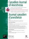 Canadian Journal of Anesthesia/Journal canadien d'anesthésie 10/2013