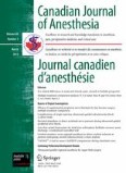 Canadian Journal of Anesthesia/Journal canadien d'anesthésie 3/2013