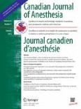 Canadian Journal of Anesthesia/Journal canadien d'anesthésie 1/2014