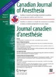 Canadian Journal of Anesthesia/Journal canadien d'anesthésie 11/2014