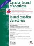 Canadian Journal of Anesthesia/Journal canadien d'anesthésie 3/2014