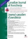 Canadian Journal of Anesthesia/Journal canadien d'anesthésie 8/2014