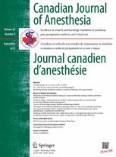 Canadian Journal of Anesthesia/Journal canadien d'anesthésie 9/2015