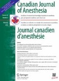 Canadian Journal of Anesthesia/Journal canadien d'anesthésie 2/2016