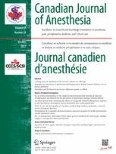 Canadian Journal of Anesthesia/Journal canadien d'anesthésie 10/2017