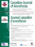 Canadian Journal of Anesthesia/Journal canadien d'anesthésie 10/2018