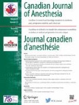 Canadian Journal of Anesthesia/Journal canadien d'anesthésie 12/2018
