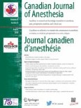 Canadian Journal of Anesthesia/Journal canadien d'anesthésie 8/2018