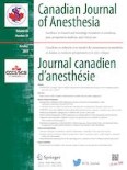 Canadian Journal of Anesthesia/Journal canadien d'anesthésie 10/2019