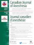 Canadian Journal of Anesthesia/Journal canadien d'anesthésie 11/2019