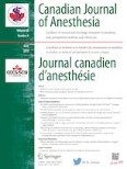 Canadian Journal of Anesthesia/Journal canadien d'anesthésie 6/2019