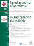 Canadian Journal of Anesthesia/Journal canadien d'anesthésie 1/2020