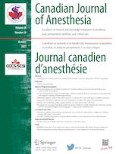 Canadian Journal of Anesthesia/Journal canadien d'anesthésie 10/2021