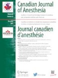 Canadian Journal of Anesthesia/Journal canadien d'anesthésie 12/2021