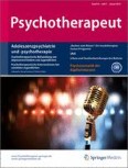 Psychotherapeut 1/2014