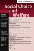 Social Choice and Welfare 3/2014