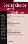 Social Choice and Welfare 3/2016