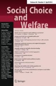 Social Choice and Welfare 4/2016