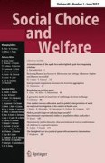 Social Choice and Welfare 1/2017