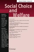 Social Choice and Welfare 1/2018