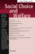 Social Choice and Welfare 1/2018