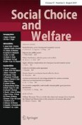 Social Choice and Welfare 2/2021