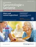 Zeitschrift für Gerontologie und Geriatrie 4/2013