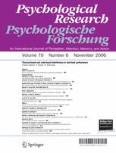 Psychological Research 6/2006
