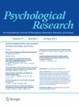 Psychological Research 1/2013