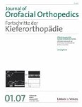 Journal of Orofacial Orthopedics / Fortschritte der Kieferorthopädie 1/2007