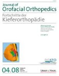 Journal of Orofacial Orthopedics / Fortschritte der Kieferorthopädie 4/2008