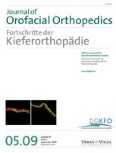 Journal of Orofacial Orthopedics / Fortschritte der Kieferorthopädie 5/2009