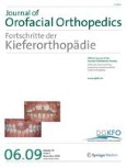 Journal of Orofacial Orthopedics / Fortschritte der Kieferorthopädie 6/2009