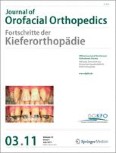 Journal of Orofacial Orthopedics / Fortschritte der Kieferorthopädie 3/2011