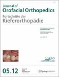 Journal of Orofacial Orthopedics / Fortschritte der Kieferorthopädie 5/2012