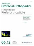 Journal of Orofacial Orthopedics / Fortschritte der Kieferorthopädie 6/2012