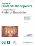 Journal of Orofacial Orthopedics / Fortschritte der Kieferorthopädie 3/2013