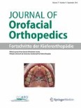 Journal of Orofacial Orthopedics / Fortschritte der Kieferorthopädie 5/2016