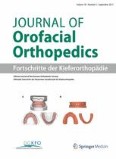 Journal of Orofacial Orthopedics / Fortschritte der Kieferorthopädie 5/2017