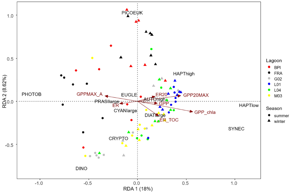 Phytoplankton composition in Mediterranean confined coastal lagoons:  testing the use of ecosystem metabolism for the quantification of  community-related variables | Aquatic Sciences