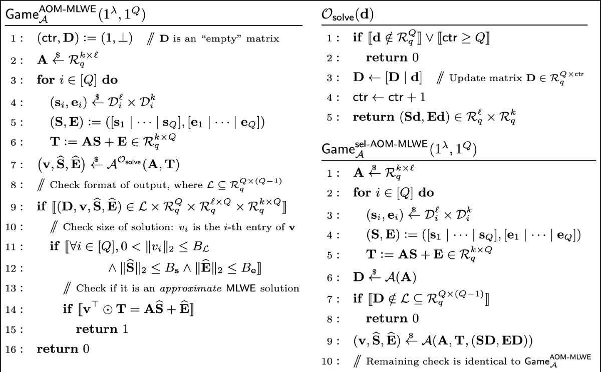 Two-Round Threshold Signature from Algebraic One-More Learning with Errors  | Journal of Cryptology