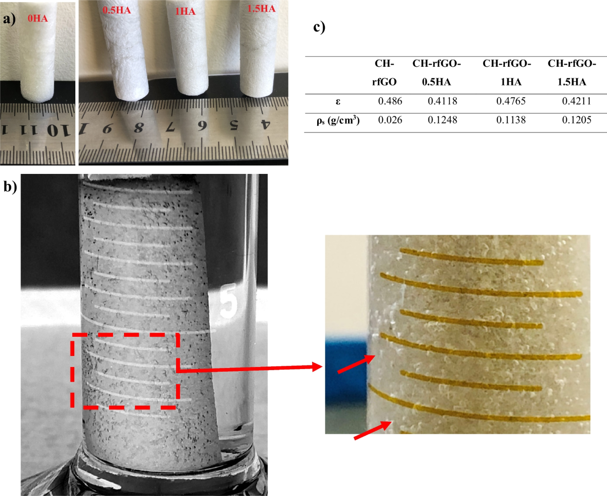 Nano hydroxyapatite architectonics to control the morphological,  mechanical, and rheological properties of CH-rfGO-HA scaffolds for bone  tissue | Applied Physics A