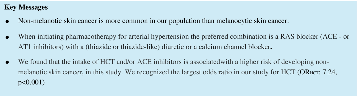 non melanotic The use of HCT and/or ACE inhibitors significantly increases the risk of non -melanotic skin cancer in the periocular region | Graefe's Archive for  Clinical and Experimental Ophthalmology